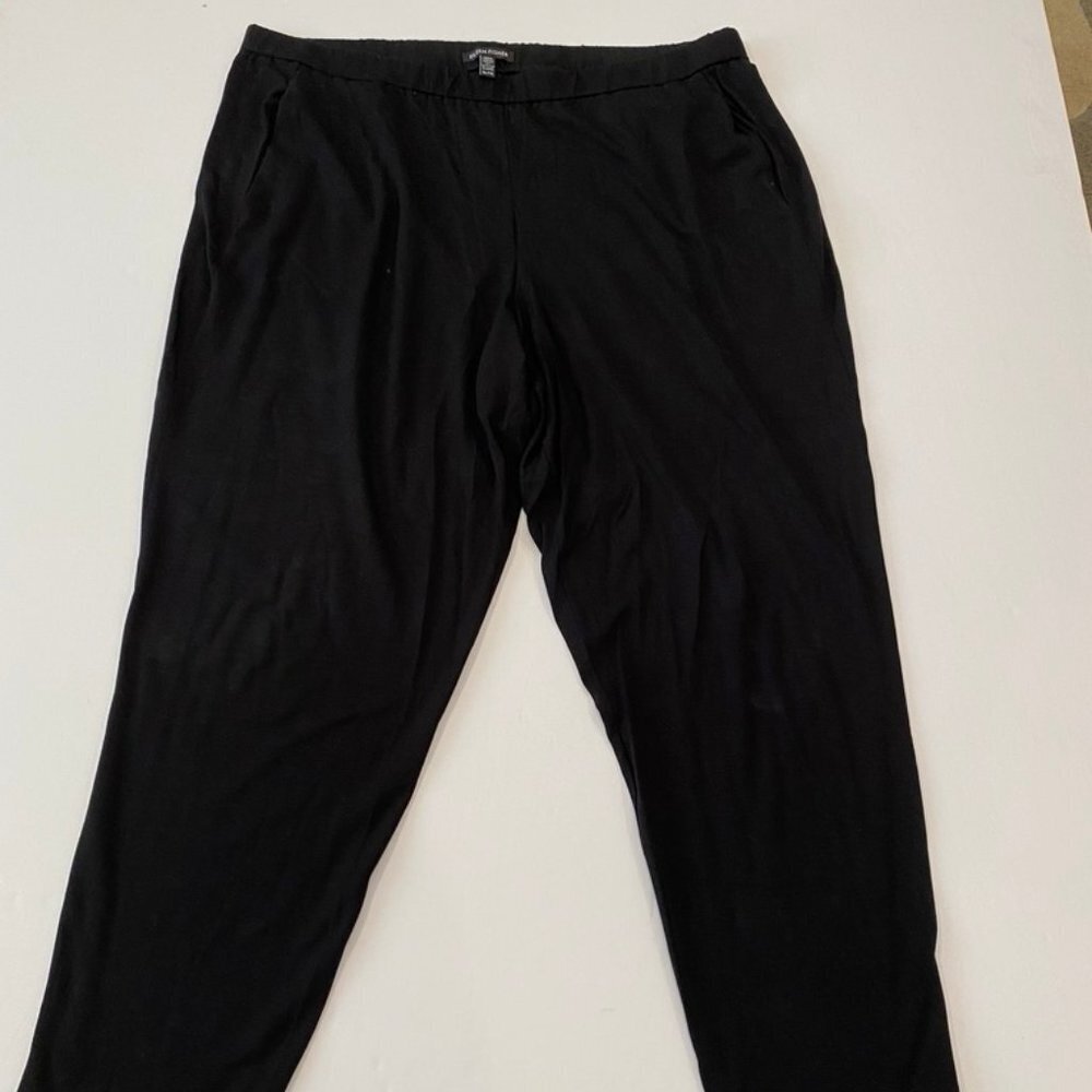 Eileen Fisher super soft black stretch pants XL